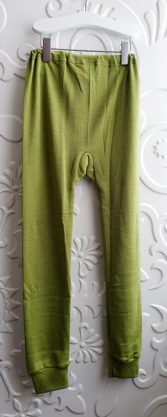 Cosilana Kinder-Unterhose lang Wolle/Seide HELLGRÜN
